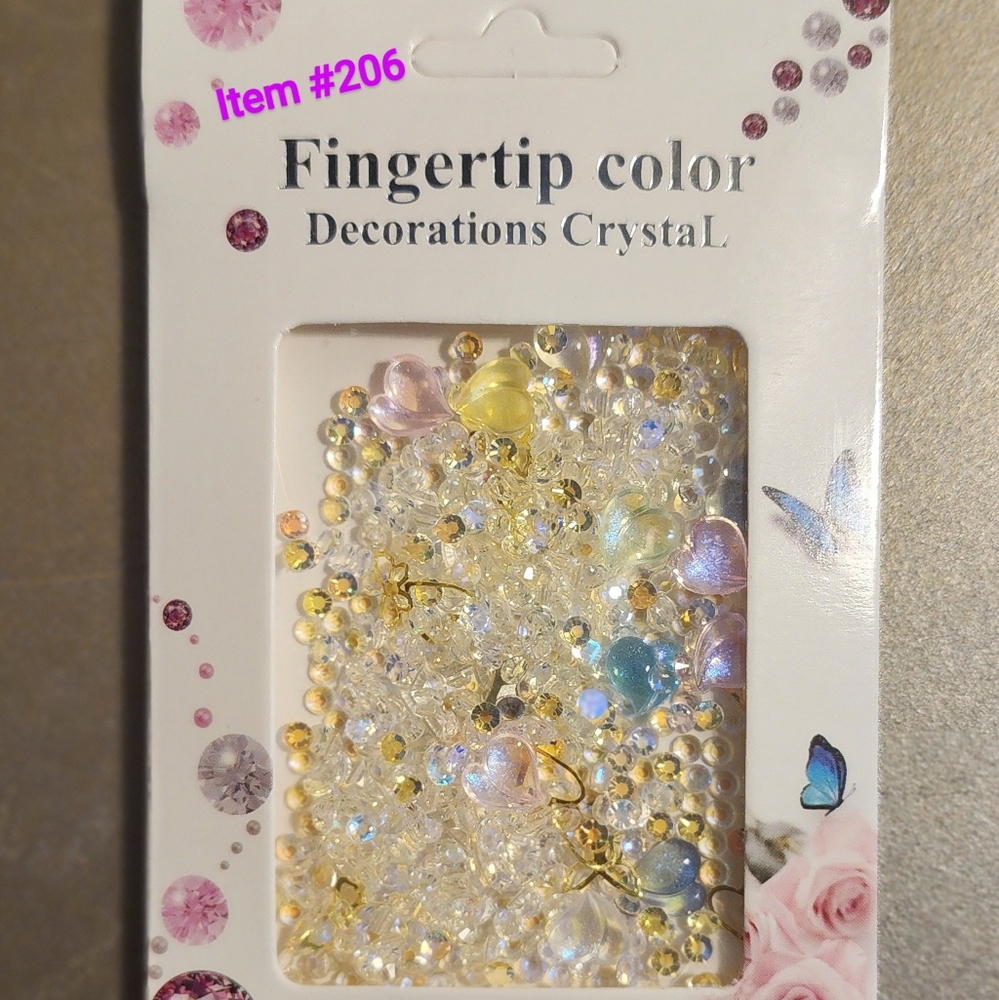 🩷SALE🩷 FINGERTIP COLOR  DECOR CRYSTAL (#ZY-206)